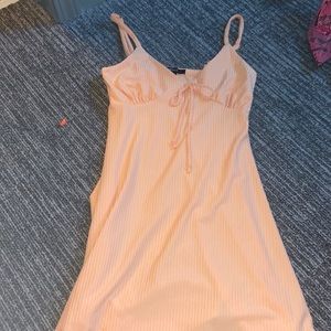 Orange Forever 21 babydoll dress